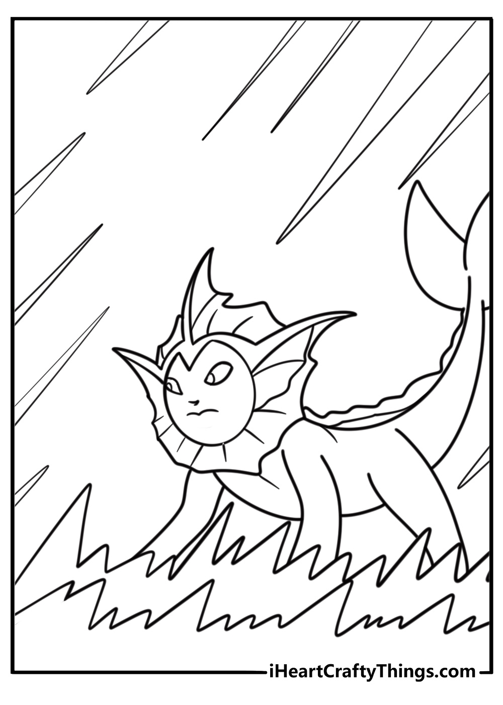 Vaporeon using surf move