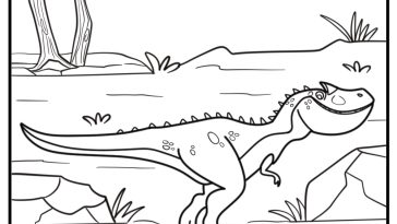 Allosaurus coloring pages