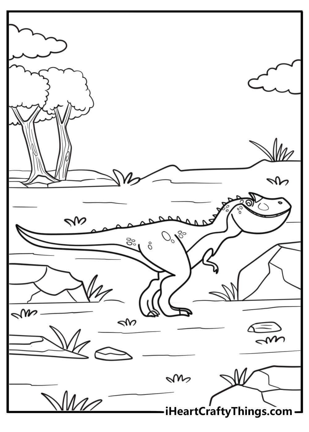 Allosaurus coloring pages