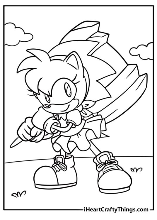 25 Amy Rose Coloring Pages
