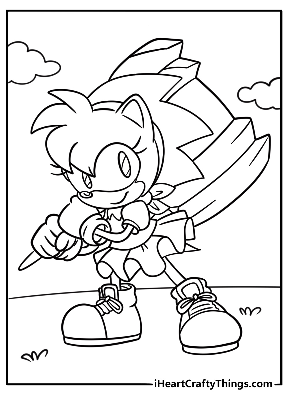 Amy Rose coloring pages