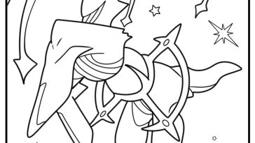 Arceus coloring pages