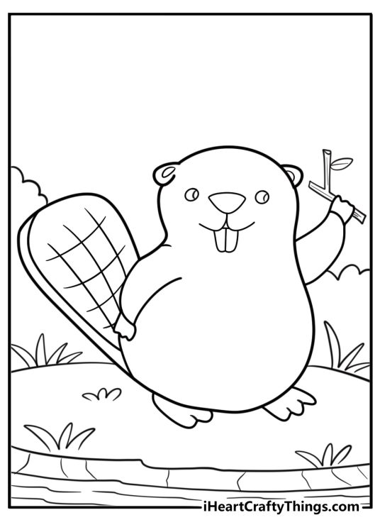 25 Beaver Coloring Pages