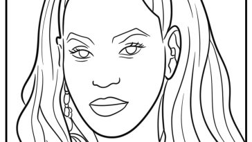 Beyonce coloring pages