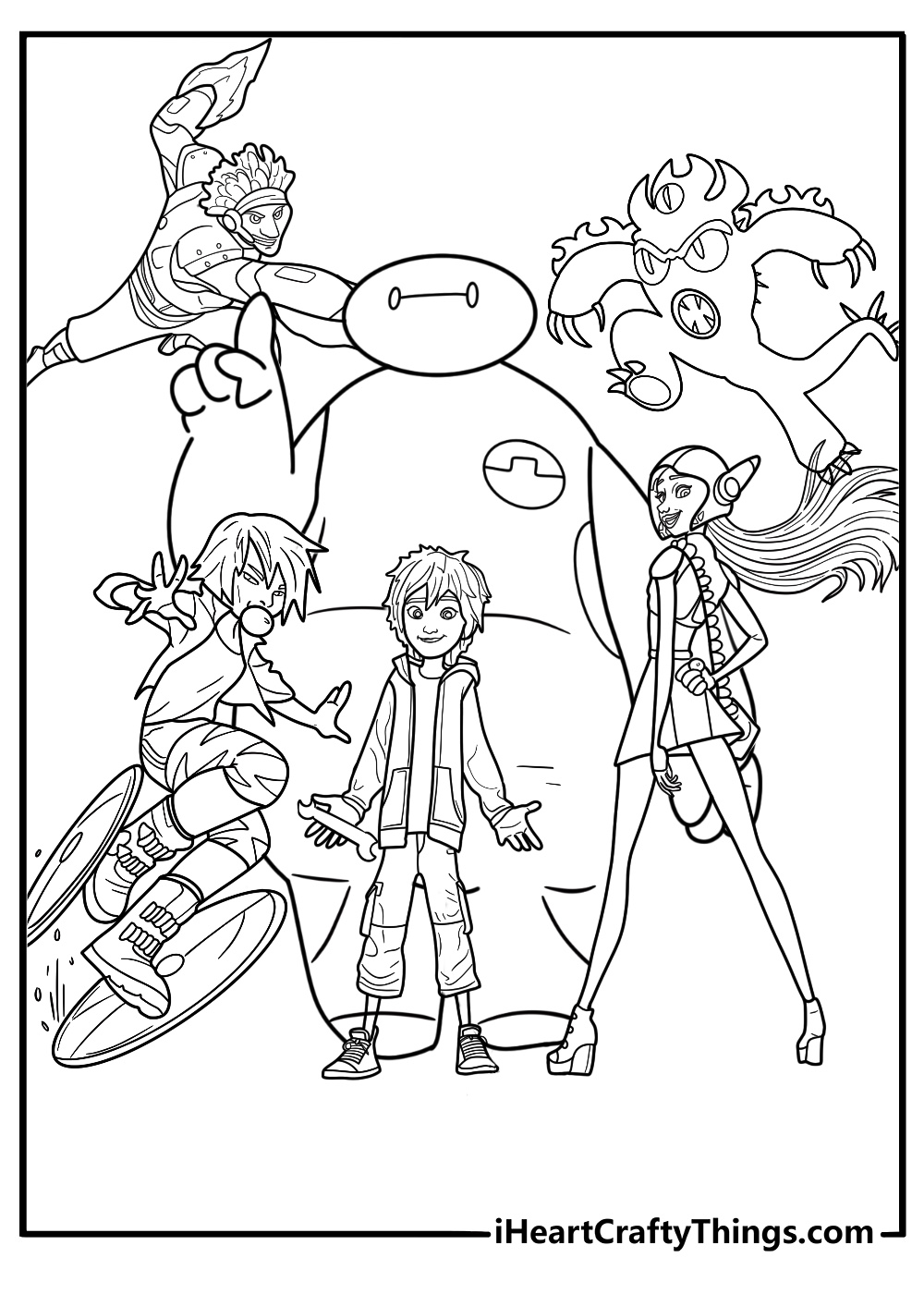 Big hero 6 coloring pages