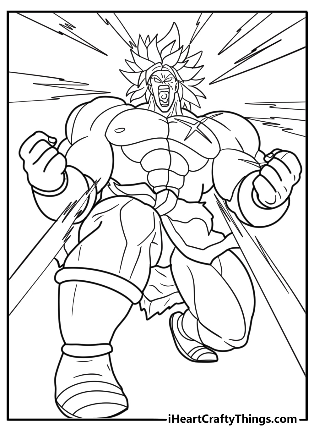 Broly coloring pages