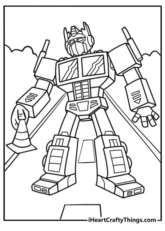 Chase setting up traffic cones coloring sheet