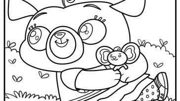 Chip and potato coloring pages