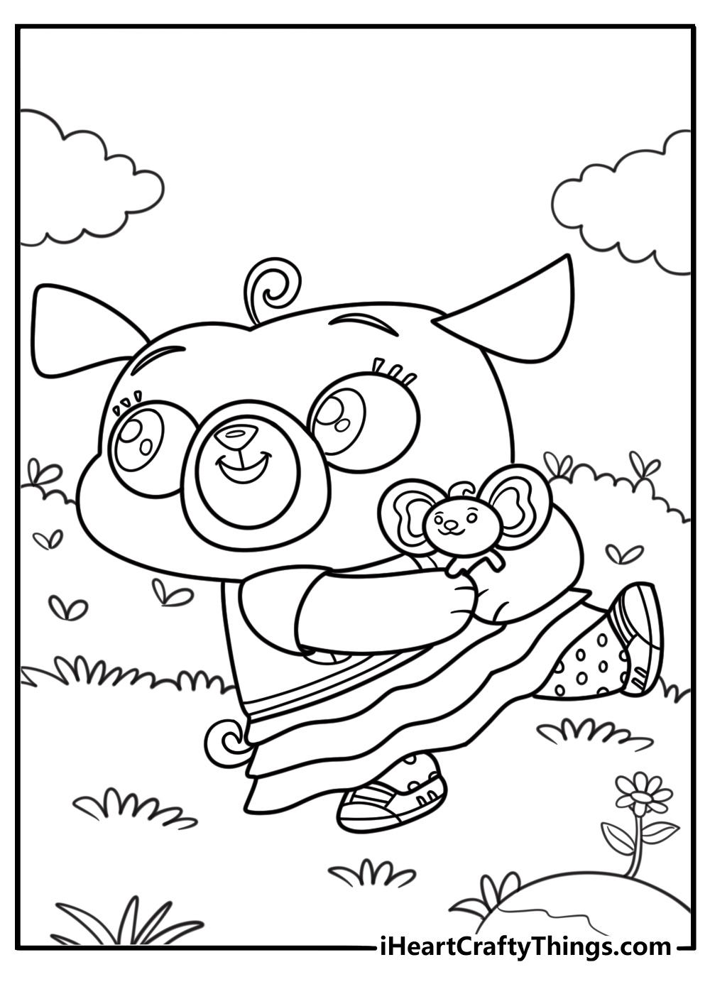 Chip and potato coloring pages