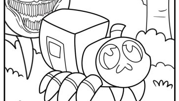 Choo Choo Charles coloring pages