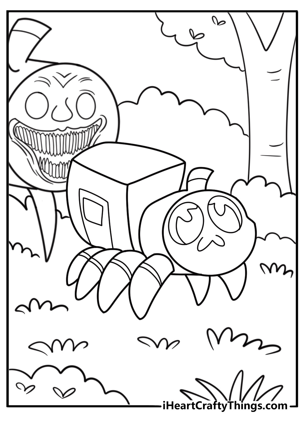 Choo Choo Charles coloring pages