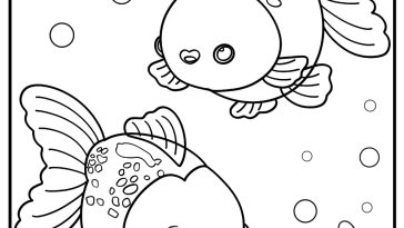 Goldfish coloring pages