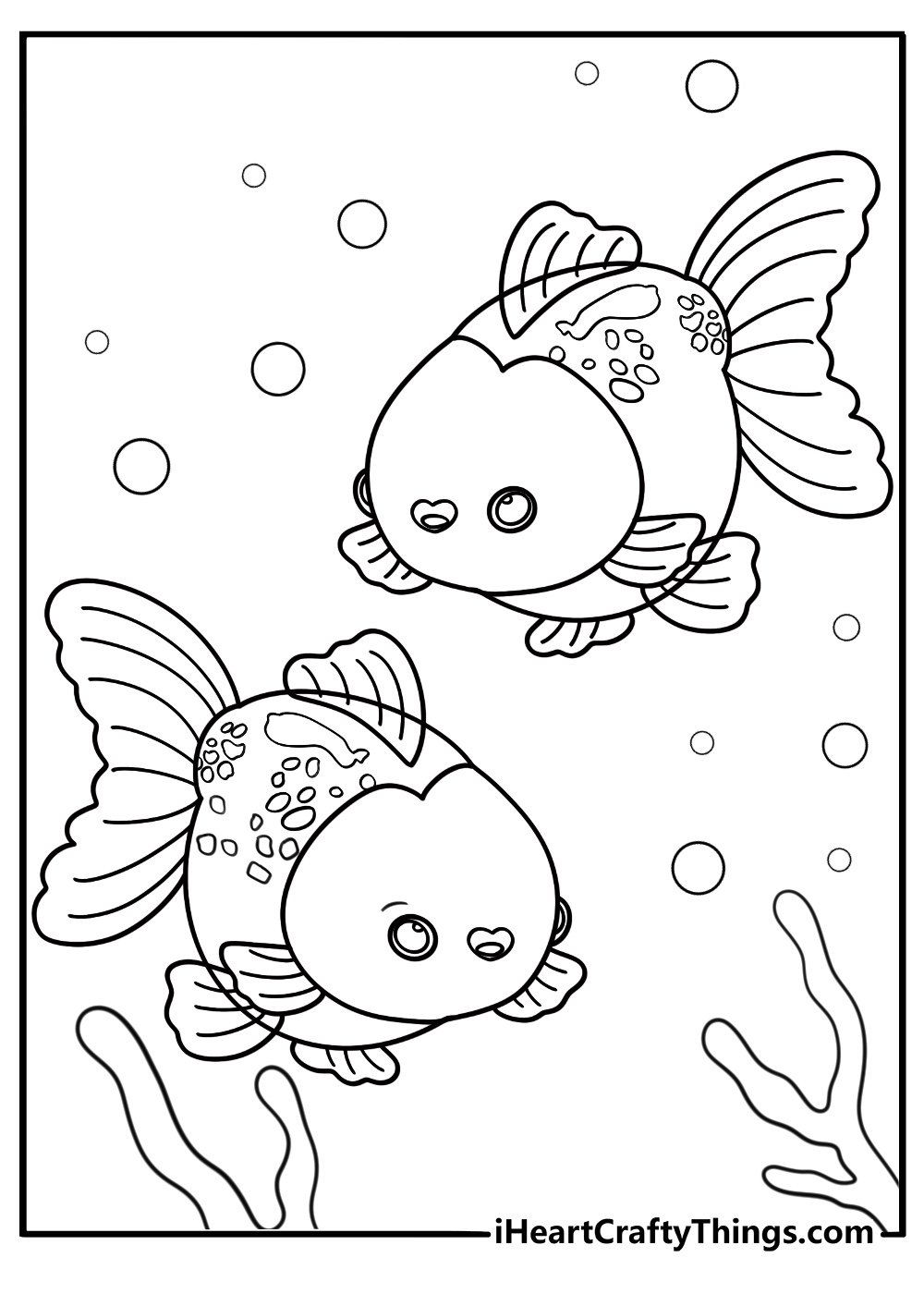 Goldfish coloring pages