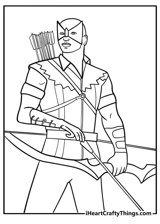31 Free Hawkeye Coloring Pages For Kids