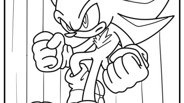 Hyper sonic coloring pages