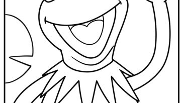 Kermit the frog coloring pages
