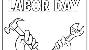 Labor day coloring pages
