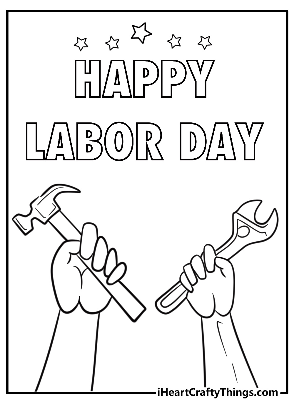 Labor day coloring pages