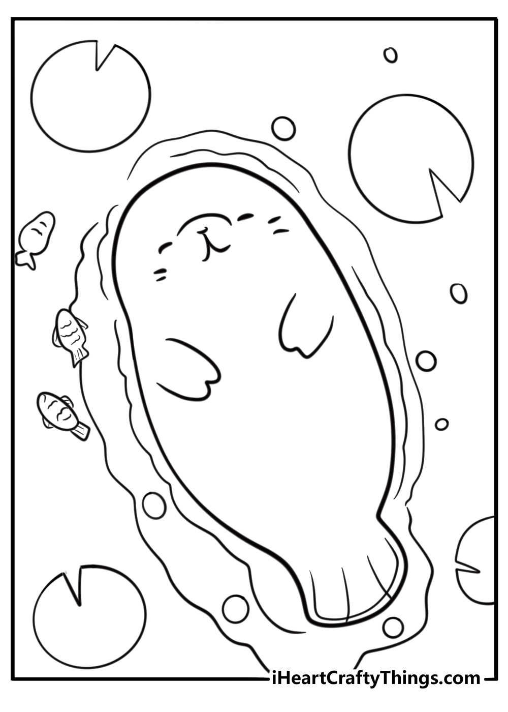 Manatee coloring pages