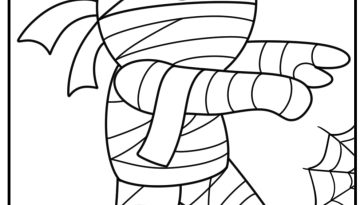 Mummy coloring pages