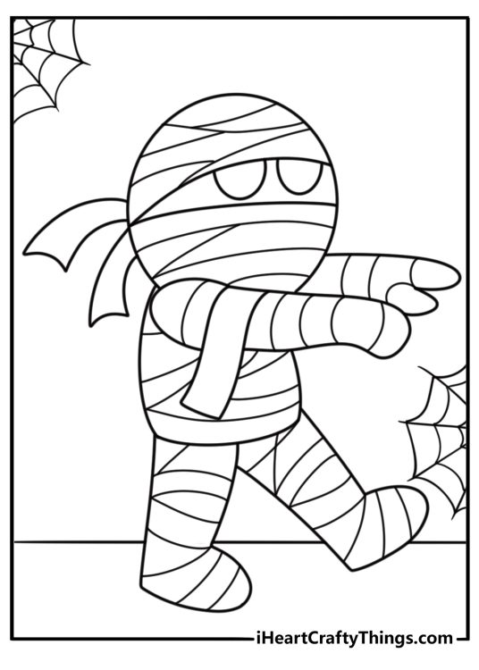 Mummy Coloring Pages