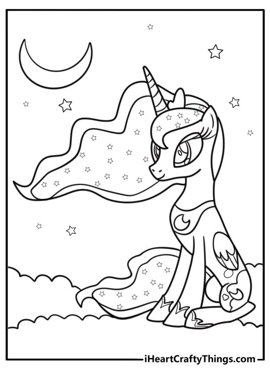 Princess Luna Coloring Pages