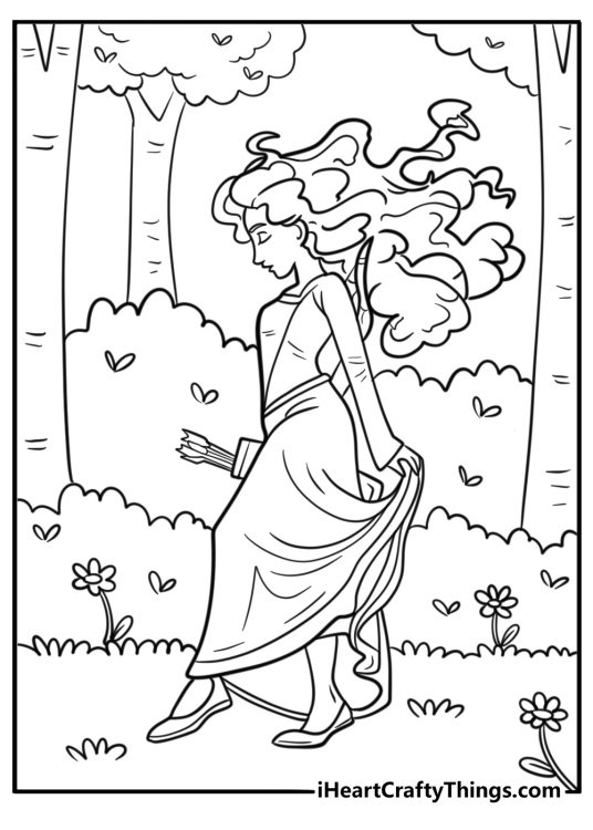 Princess Merida Coloring Pages
