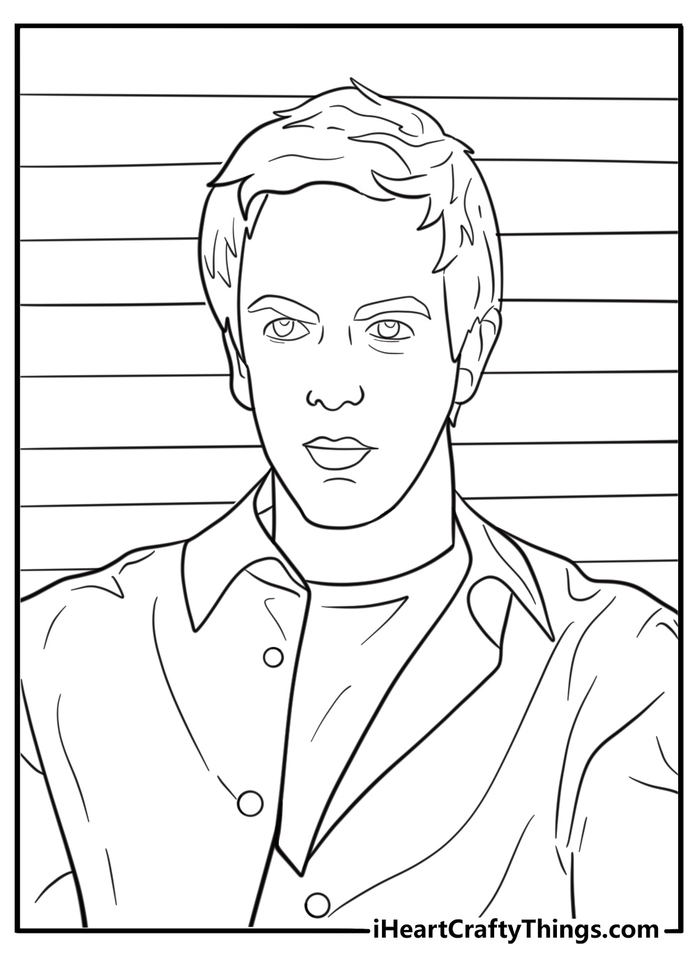 Ryan Howard with bleached hair coloring page