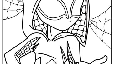 Spider Gwen coloring pages