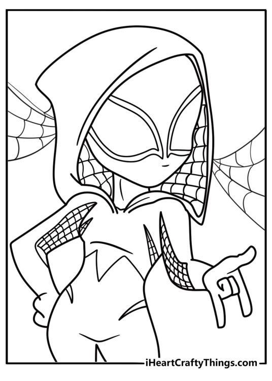 Spider-Gwen Coloring Pages