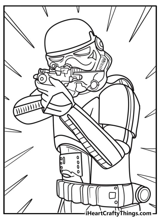 Stormtrooper from Star Wars Rebels printable sheet