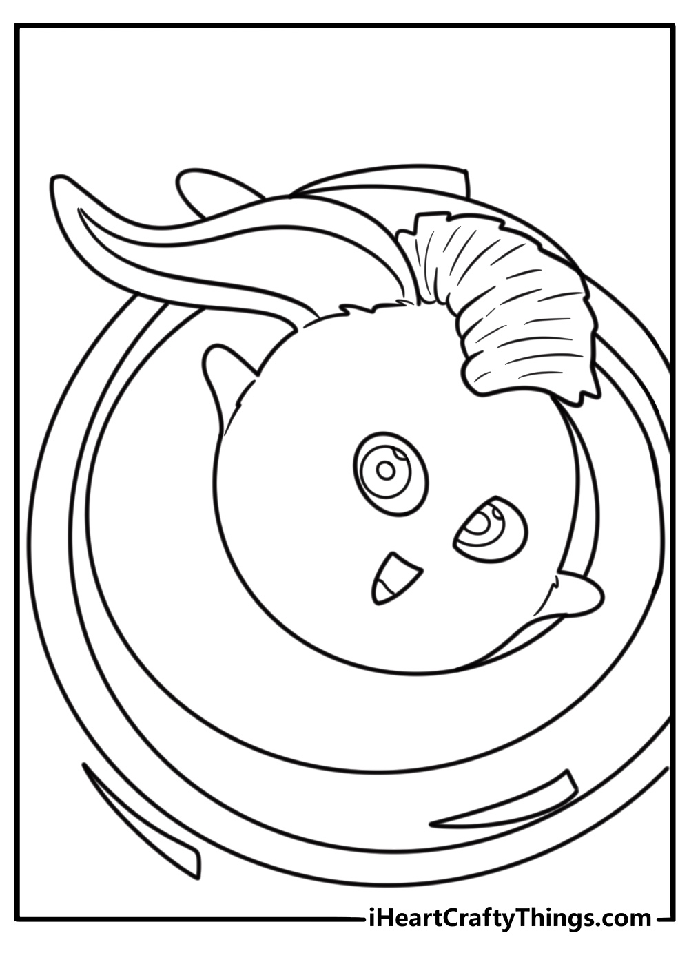 Sunny Bunnies entering a magical portal coloring page