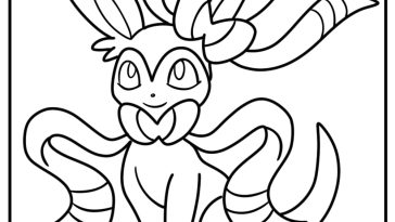 Sylveon coloring pages