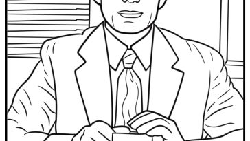 The office coloring pages