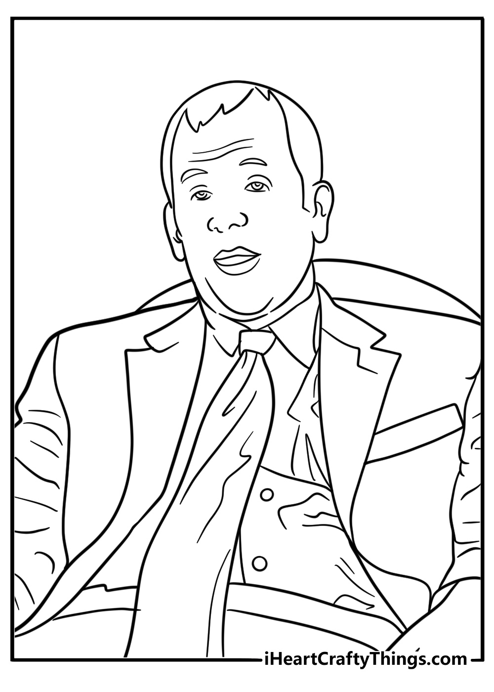 Toby Flenderson in the annex coloring page