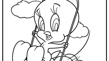 Tweety bird coloring pages