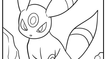 Umbreon coloring pages