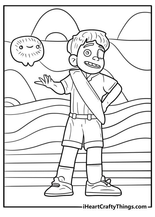 00000 introducing Elio to the Communiverse free coloring page PDF