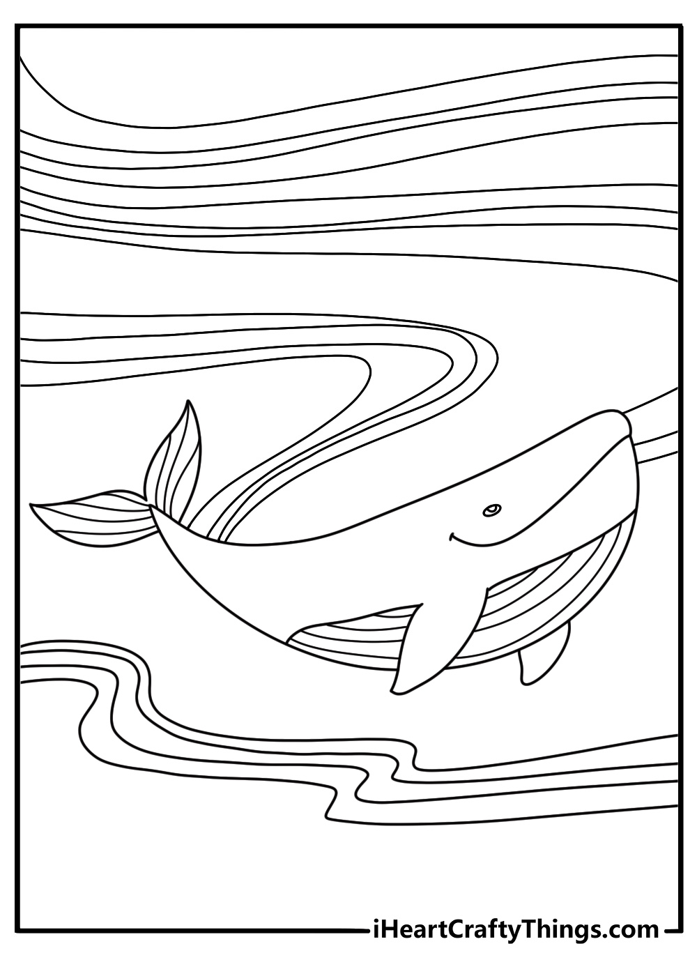40 Free Whale Coloring Pages (Easy PDF Printables)