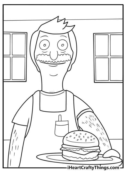 Bobs burgers coloring pages