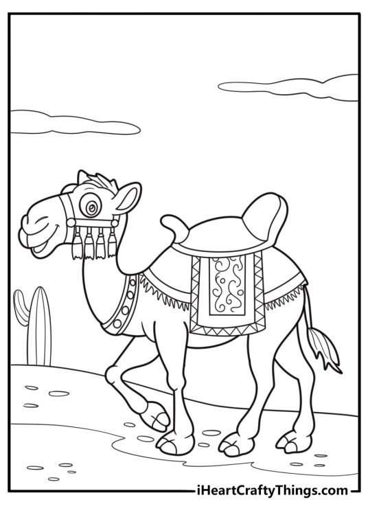 25 Camel Coloring Pages