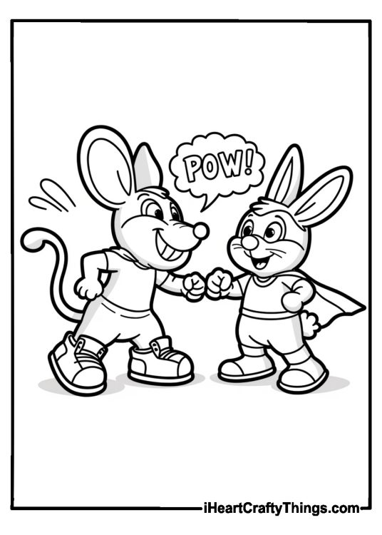 Cartoon Character Coloring Pages: 900+ Free PDF Printables