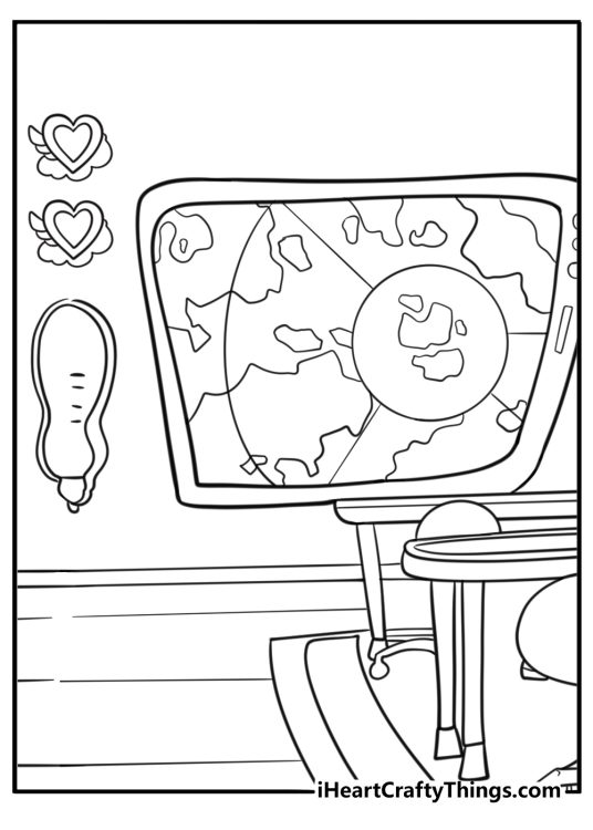 Colorful delivery badges displayed on the wall coloring page