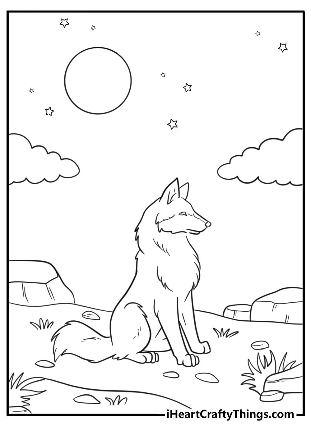 30 Free Coyote Coloring Pages For Kids