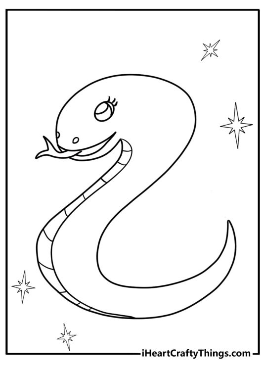 Cute animal shaped like number 2 coloring page