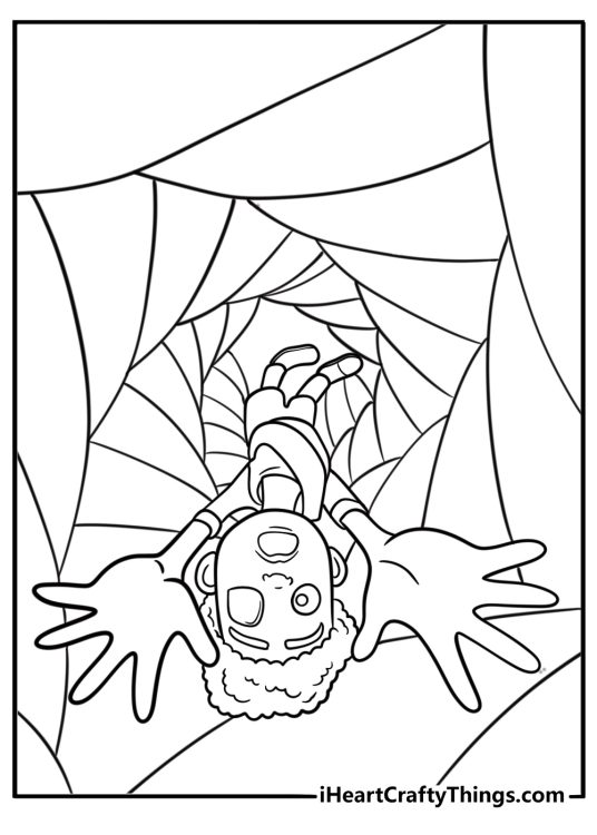Elio being abducted by an alien spaceship coloring page