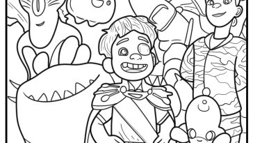 Elio coloring pages