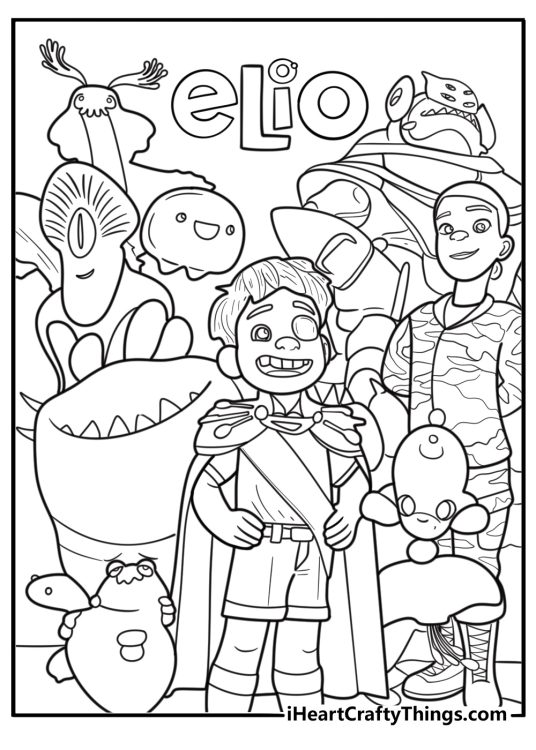 Elio coloring pages