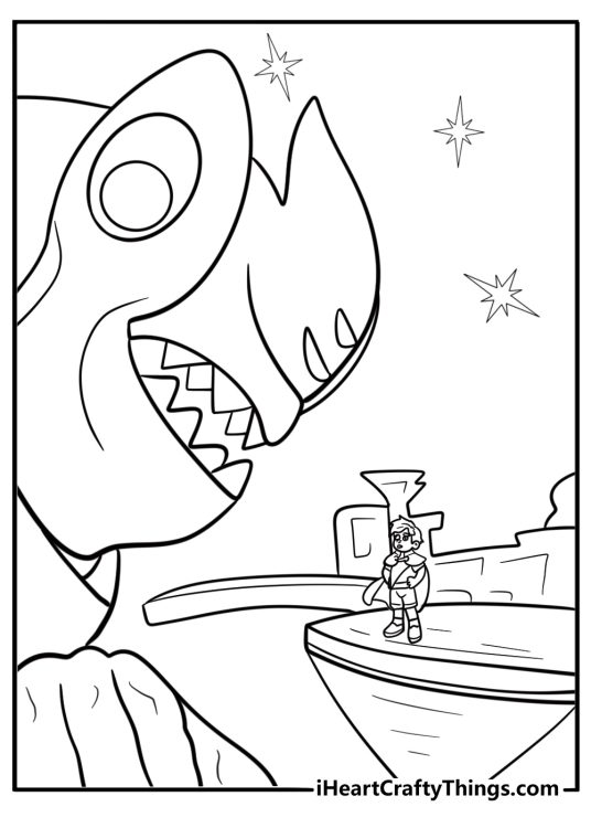 Elio negotiating with Lord Grigon inside a war chamber coloring sheet