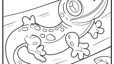 Gecko coloring pages
